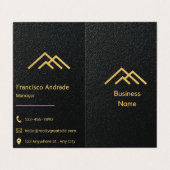 Design der Visitenkarte Visitenkarten (Außenseite Aufgefaltet)