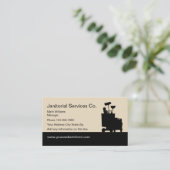 Design der Visitenkarten für Janitorial Services Visitenkarte (Stehend Vorderseite)