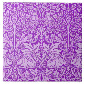 Design der Vögel und Kaninchen, farbenfrohe Lavend Fliese (Vorderseite)