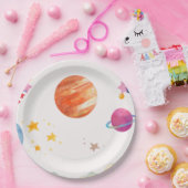 Design der Wasserfarben im Weltraum - Licht Pappteller (Party)