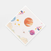 Design der Wasserfarben im Weltraum - Licht Serviette (Ecke)