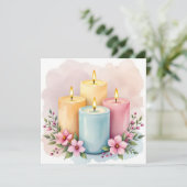 Design der Wasserfarbenkerne Karte (Stehend Vorderseite)