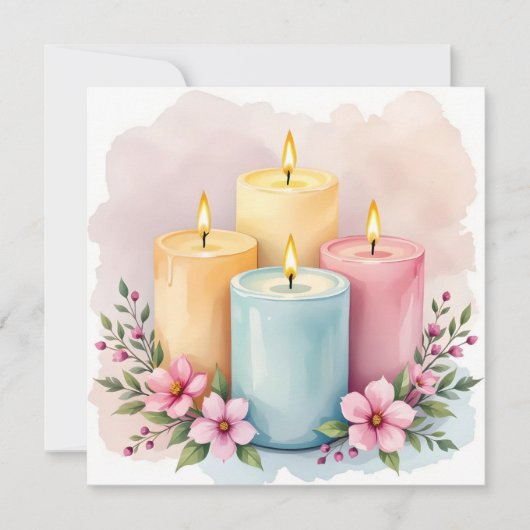 Design der Wasserfarbenkerne Karte (Vorderseite)