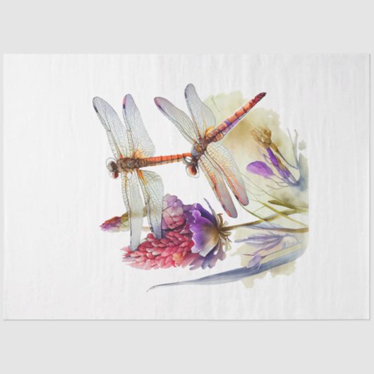 Design der Wasserfarbenserie für Dragonfly 4 Seidenpapier (Vorderseite)