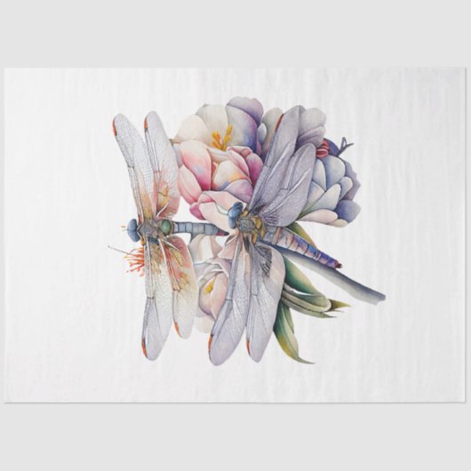 Design der Wasserfarbenserie für Dragonfly 6 Seidenpapier (Vorderseite)