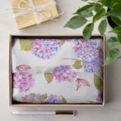 Design der Wasserfarbenserie Hydrangea 13 Seidenpapier (Geschenk)