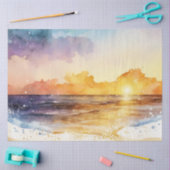 Design der Watercolor-Sonnenuntergänge 2 Seidenpapier (Basteln)