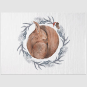 Design der Weihnachtsbird-Serie 10 Seidenpapier