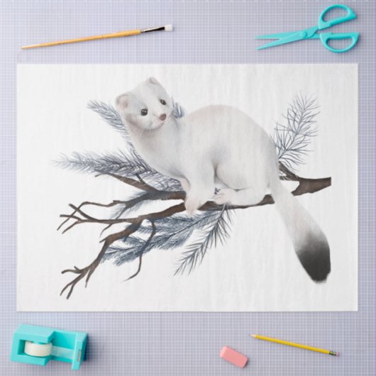 Design der Weihnachtsbird-Serie 4 Seidenpapier (Basteln)