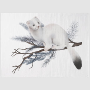 Design der Weihnachtsbird-Serie 4 Seidenpapier