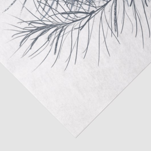 Design der Weihnachtsbird-Serie 8 Seidenpapier (Ausschnitt)