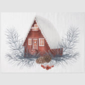 Design der Weihnachtsbird-Serie 8 Seidenpapier (Vorderseite)