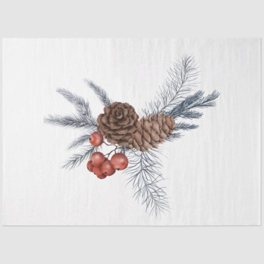 Design der Weihnachtsbird-Serie 9 Seidenpapier (Vorderseite)