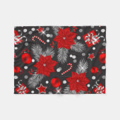 Design der Weihnachtsdekoration Fleecedecke (Vorderseite (Horizontal))