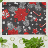 Design der Weihnachtsdekoration Geschirrtuch (Gefaltet)