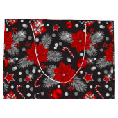 Design der Weihnachtsdekoration Große Geschenktüte (Rückseite)