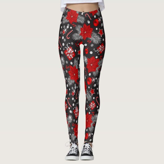 Design der Weihnachtsdekoration Leggings (Vorderseite)