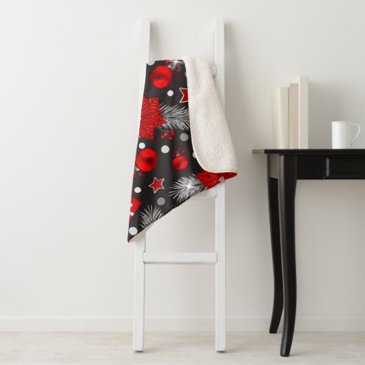 Design der Weihnachtsdekoration Sherpadecke (Beispiel)