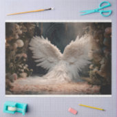 Design der weißen Engel-Serie 10 Seidenpapier (Basteln)