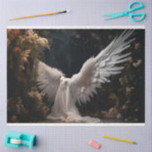 Design der weißen Engel-Serie 12 Seidenpapier (Basteln)