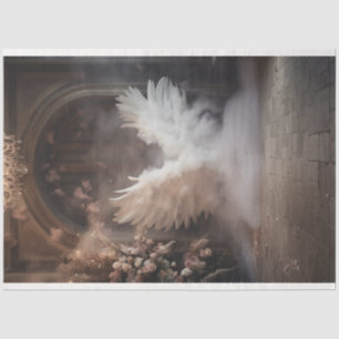 Design der weißen Engel-Serie 5 Seidenpapier