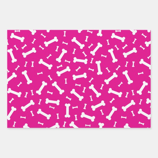 Design der weißen Hundeknochen Geschenkpapier Set (Vorderseite 3)