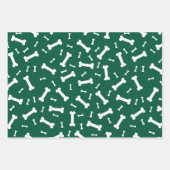 Design der weißen Hundeknochen Geschenkpapier Set (Vorderseite 2)