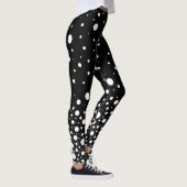 Design der weißen Polka-Dots Leggings (Rechts)
