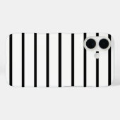 Design der weißen und schwarzen Streifen Case-Mate iPhone Hülle (Rückseite (Horizontal))
