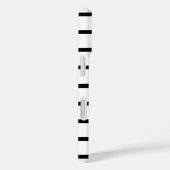 Design der weißen und schwarzen Streifen Case-Mate iPhone Hülle (Rückseite / Rechts)