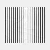 Design der weißen und schwarzen Streifen Fleecedecke (Vorderseite (Horizontal))