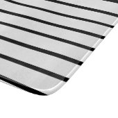Design der weißen und schwarzen Streifen Schneidebrett (Ecke)