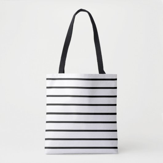 Design der weißen und schwarzen Streifen Tasche (Vorderseite)