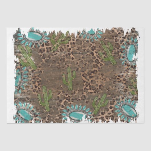 Design der Western-Serie 10 Seidenpapier (Vorderseite)