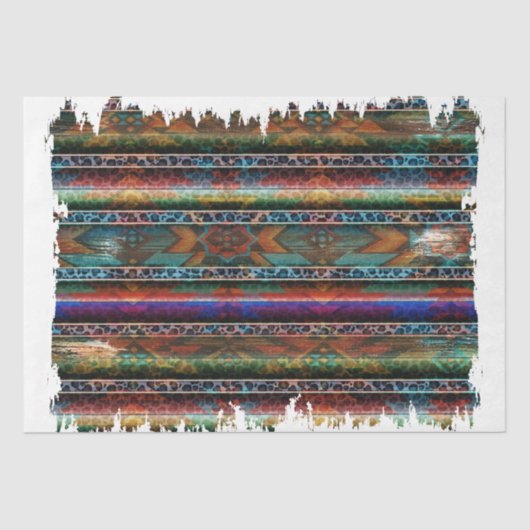 Design der Western-Serie 11 Seidenpapier (Vorderseite)