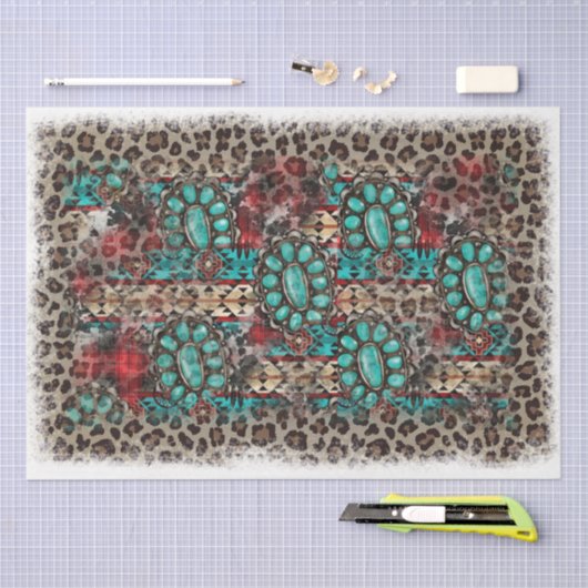 Design der Western-Serie 24 Seidenpapier (Handwerk)