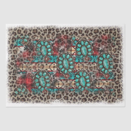 Design der Western-Serie 24 Seidenpapier (Vorderseite)