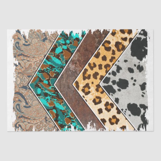 Design der Western-Serie 25 Seidenpapier (Vorderseite)