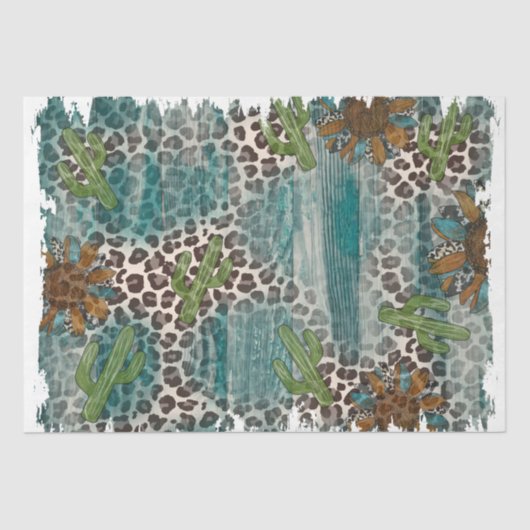 Design der Western-Serie 7 Seidenpapier (Vorderseite)