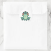Design der Whimsical Frozen Prince Runder Aufkleber (Tasche)
