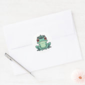 Design der Whimsical Frozen Prince Runder Aufkleber (Umschlag)