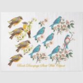 Design der Wild Bird-Serie 8 Seidenpapier (Vorderseite)