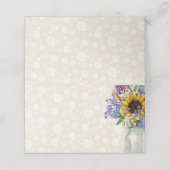 Design der wild lebenden Blume, Platzkarten (Außenseite Aufgefaltet)