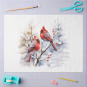 Design der Winter-Kardinal-Serie 1 Seidenpapier (Basteln)