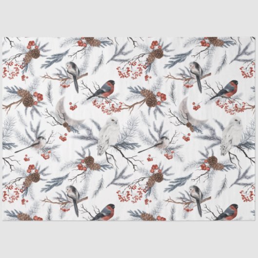 Design der Winterwaldlandserie 11 Seidenpapier (Vorderseite)