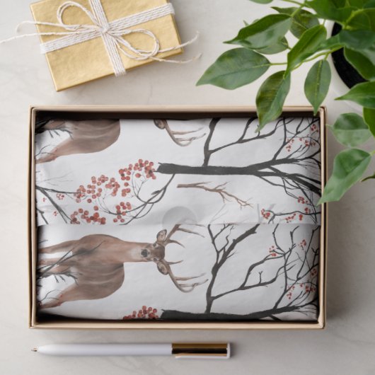 Design der Winterwaldlandserie 13 Seidenpapier (Geschenk)