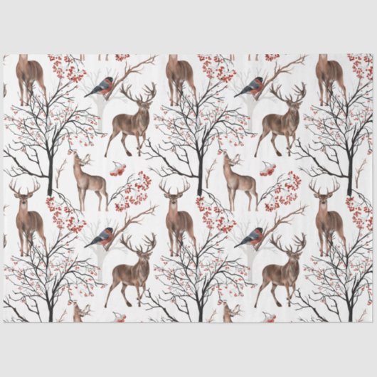 Design der Winterwaldlandserie 13 Seidenpapier (Vorderseite)