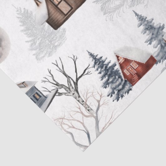 Design der Winterwaldlandserie 14 Seidenpapier (Ausschnitt)