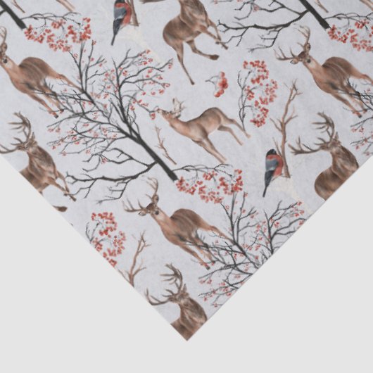 Design der Winterwaldlandserie 3 Seidenpapier (Ausschnitt)