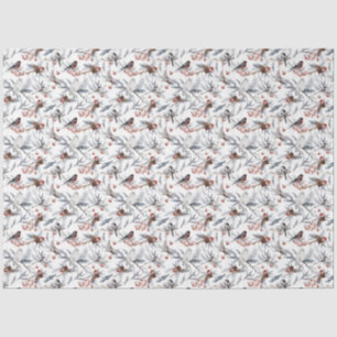 Design der Winterwaldlandserie 6 Seidenpapier